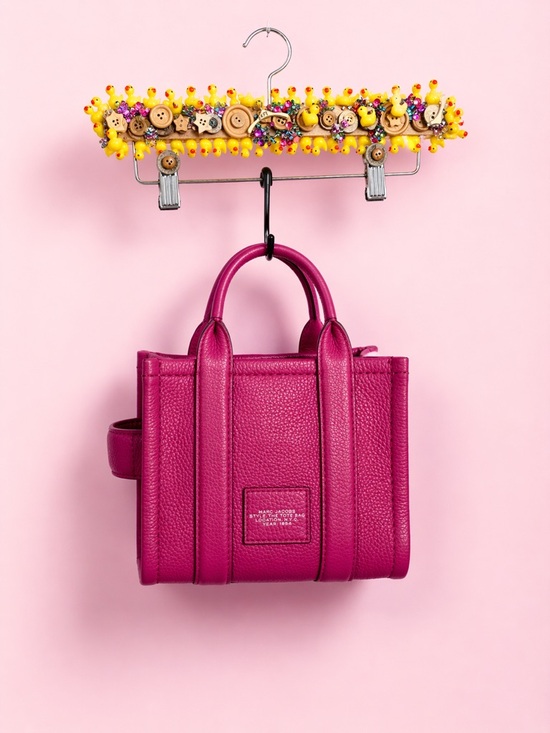 Marc Jacobs Handbags - Marc Jacobs Magenta Pebbled Leather Satchel